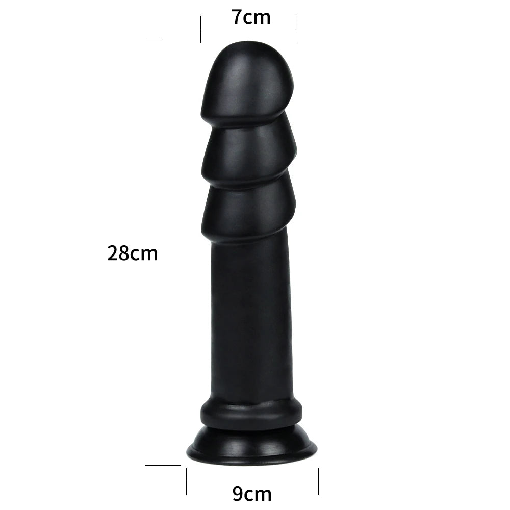 Lovetoy King Sized 28 cm Dalgalı Flexible Dev Anal Dildo