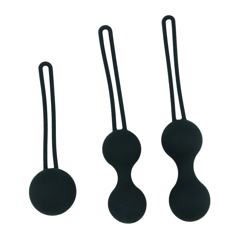Frowzer Kegel Balls Exercisers Metal Ağırlıklı Kegel Egzersiz Topu Set-Black