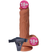 Shequ Victor Strap-On 20 Cm Belden Bağlamalı Realistik Penis SQ-WBD10014