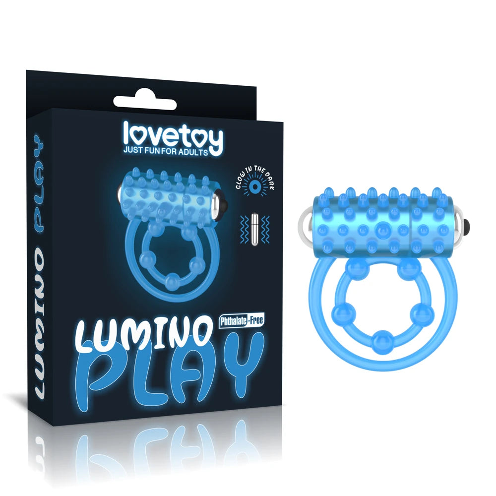 Lovetoy Lumino Play Güçlü Titreşimli Fosforlu Esnek Penis Halkası