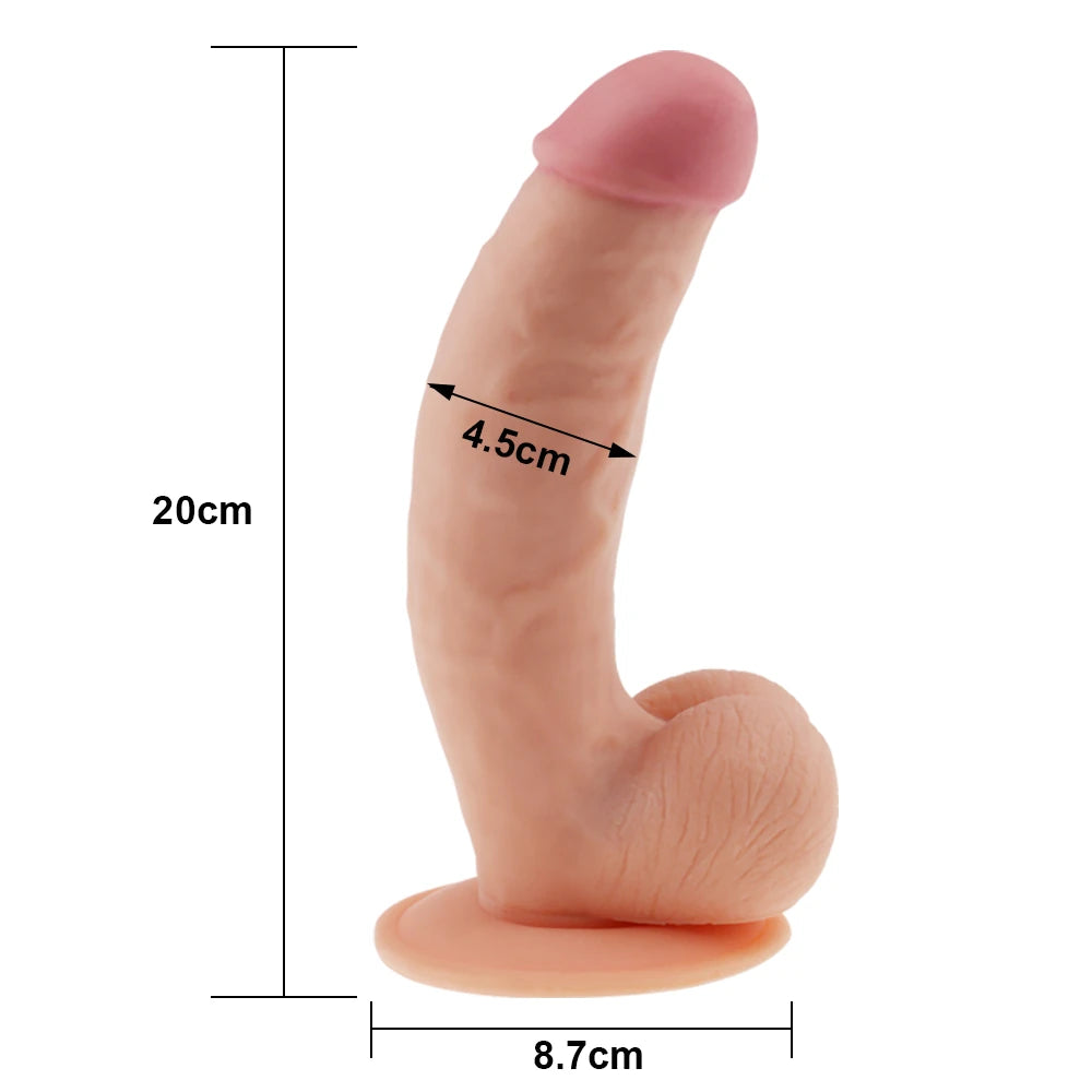 Lovetoy The Ultra Soft Dude Dildo 20 Cm Realistik Penis LV1081