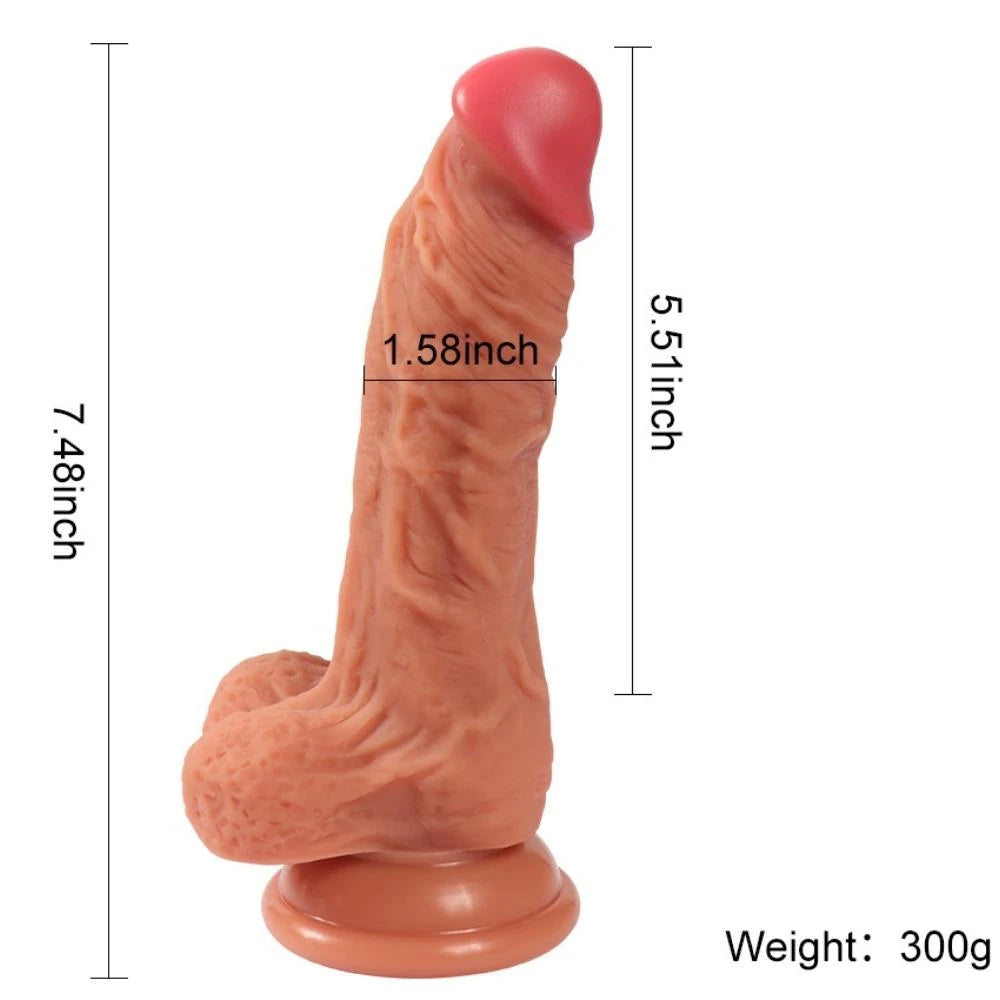 Xise Dildo Series Leilong Natural Doku 17 Cm Realistik Penis
