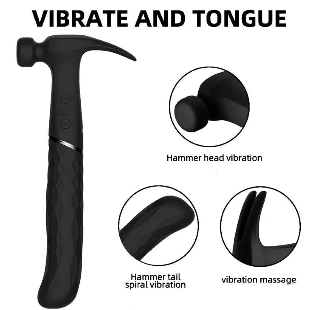 Frowzer Hammer Love Black Ultra Güçlü Çekiç Vibratör