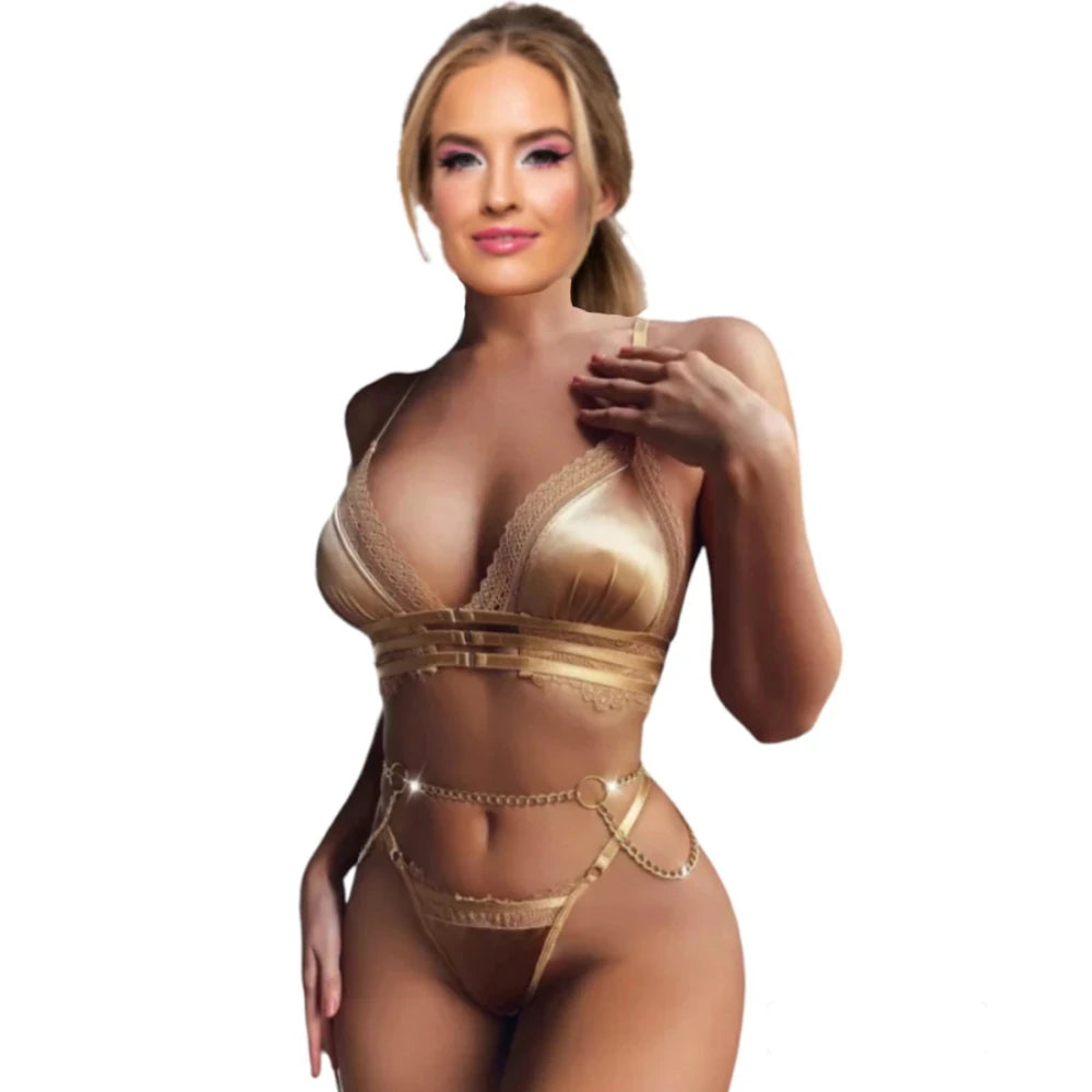Frowzer Fantasy New Dreams Zincirli Sütyen Külot Takımı
