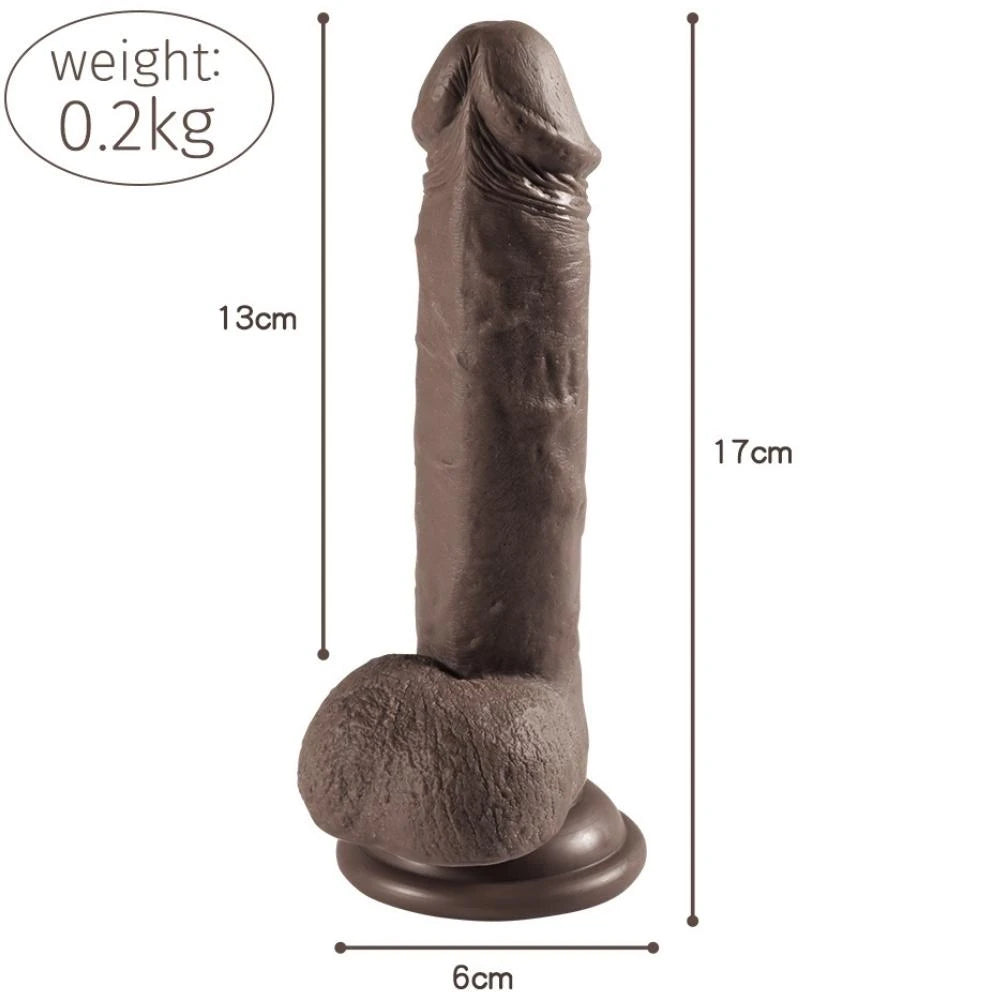 Shequ Dildo Series Addison 17 Cm Realistik Zenci Penis