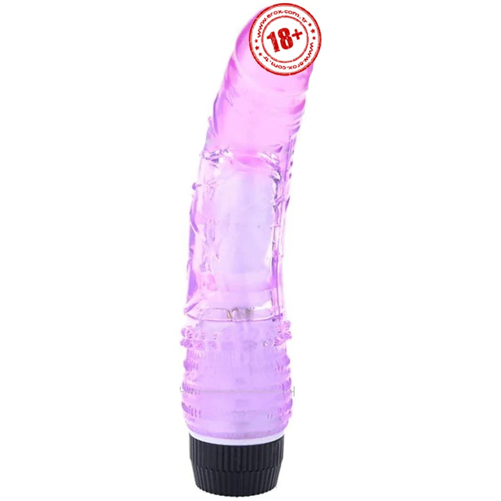 Frowzer Vibes Waves Purple Kademeli Titreşimli 18 Cm Jel Vibratör