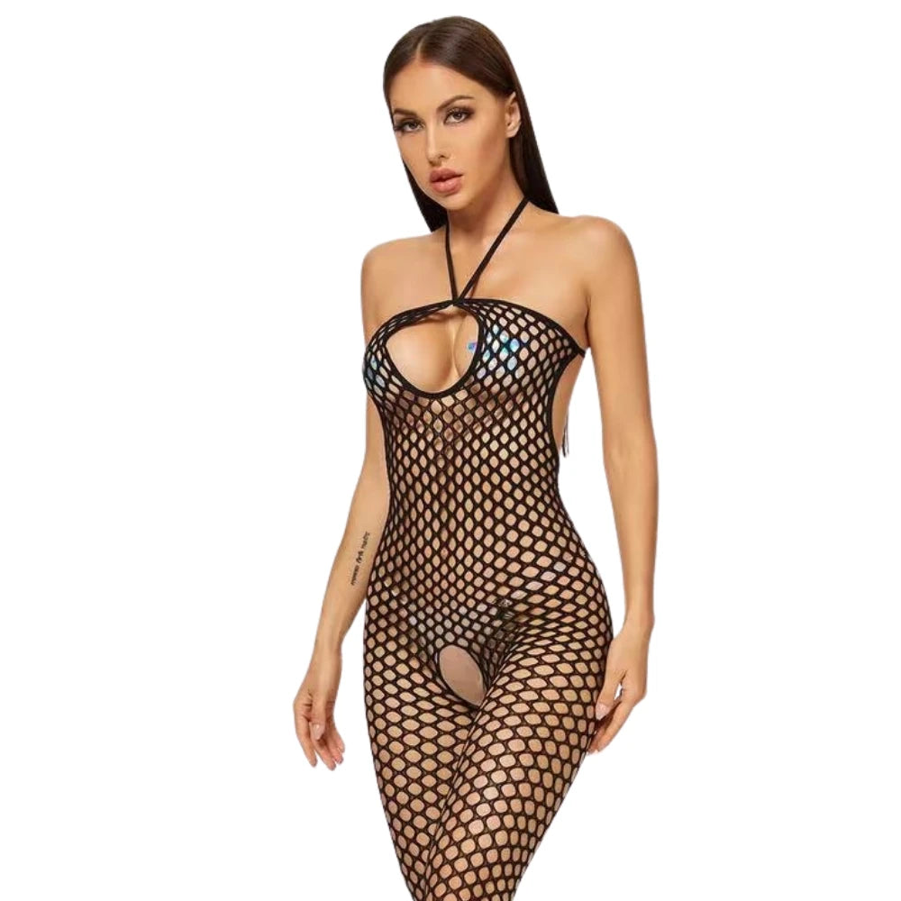 Frowzer Love Fantasy Wear Askılı Özel Bölge Açık Vücut Çorabı