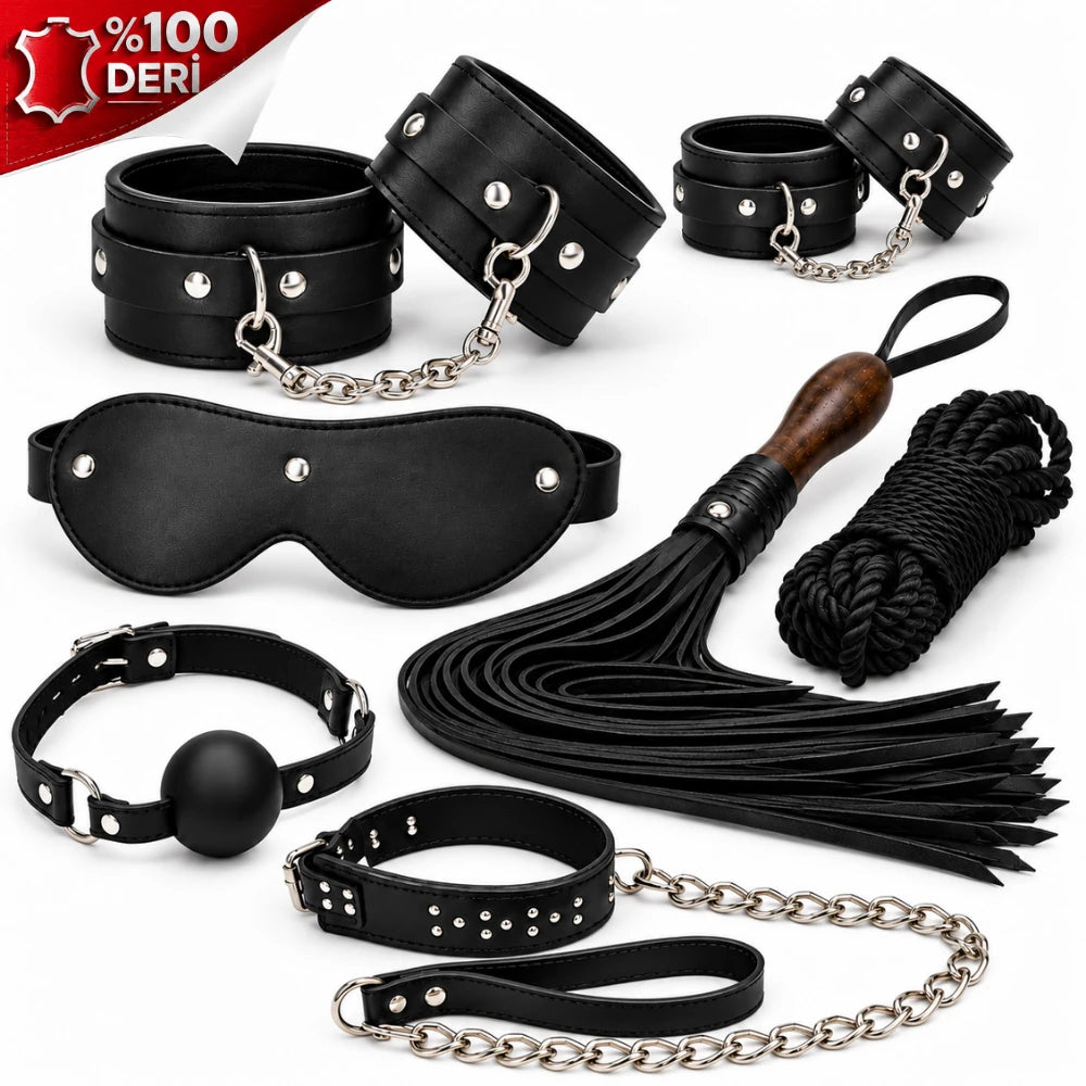 Frowzer Fetish Love Game %100 Gerçek Deri Fetiş Pozisyon Seti-Siyah