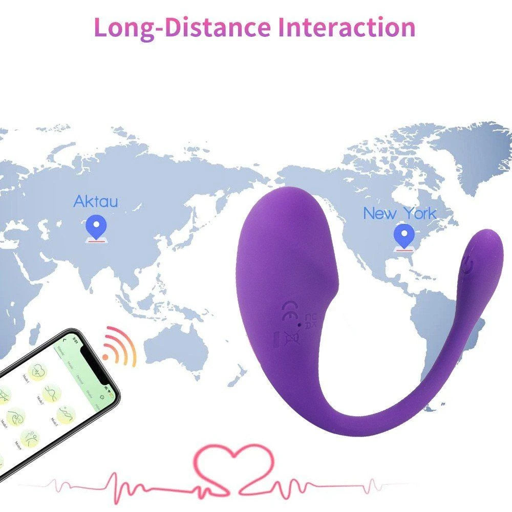 Frowzer Push Telefon Kontrollü Giyilebilir Vibratör – Mor