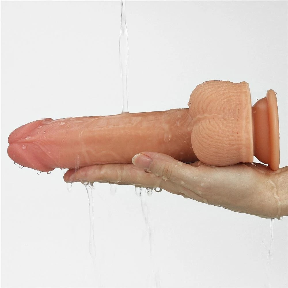 Lovetoy Anthony Dual Layered Silicone Dildo Dönebilen Realistik Penis LV4032