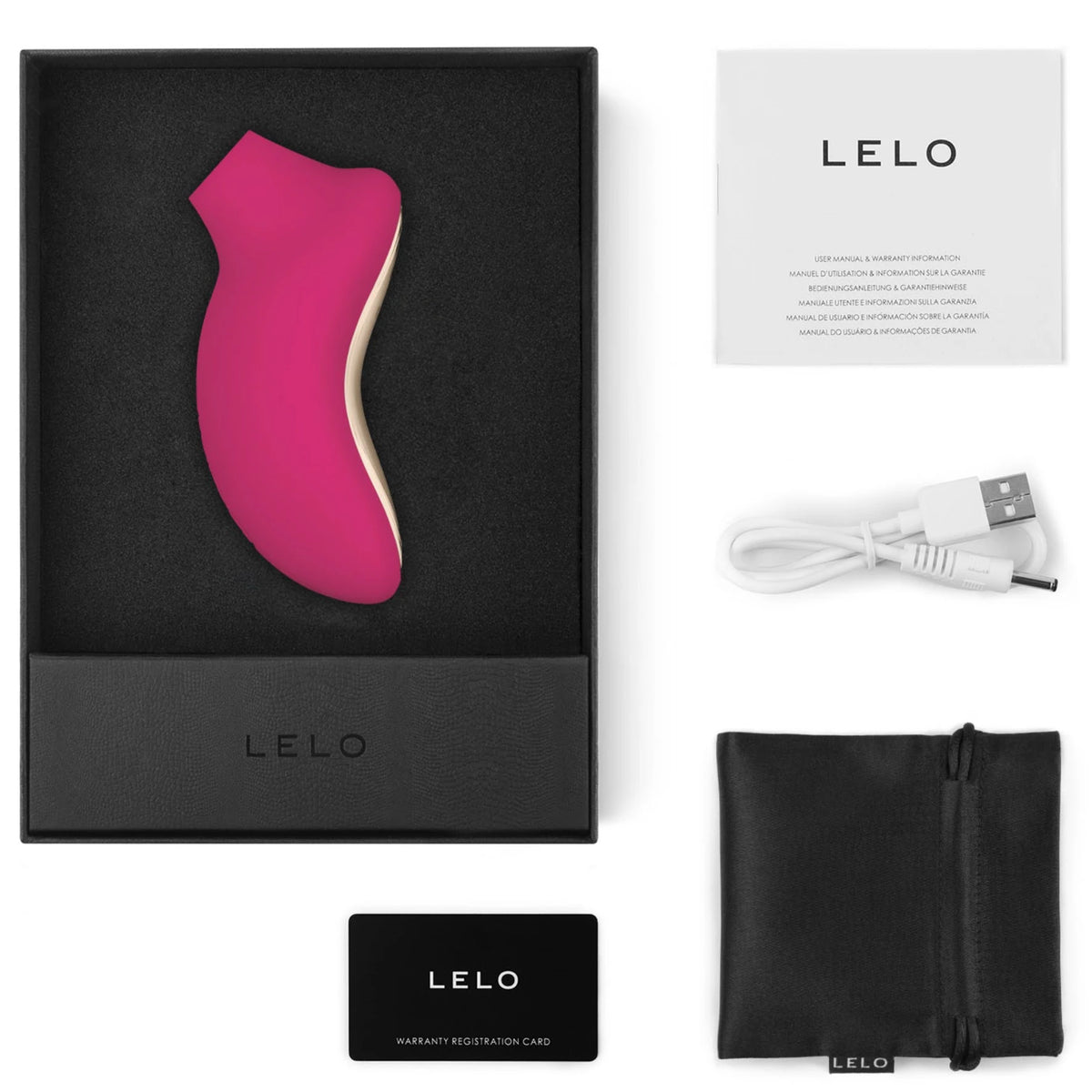 Lelo Sona 2 Sonic Clitoral Massage Emiş Güçlü Vibratör-Cerise