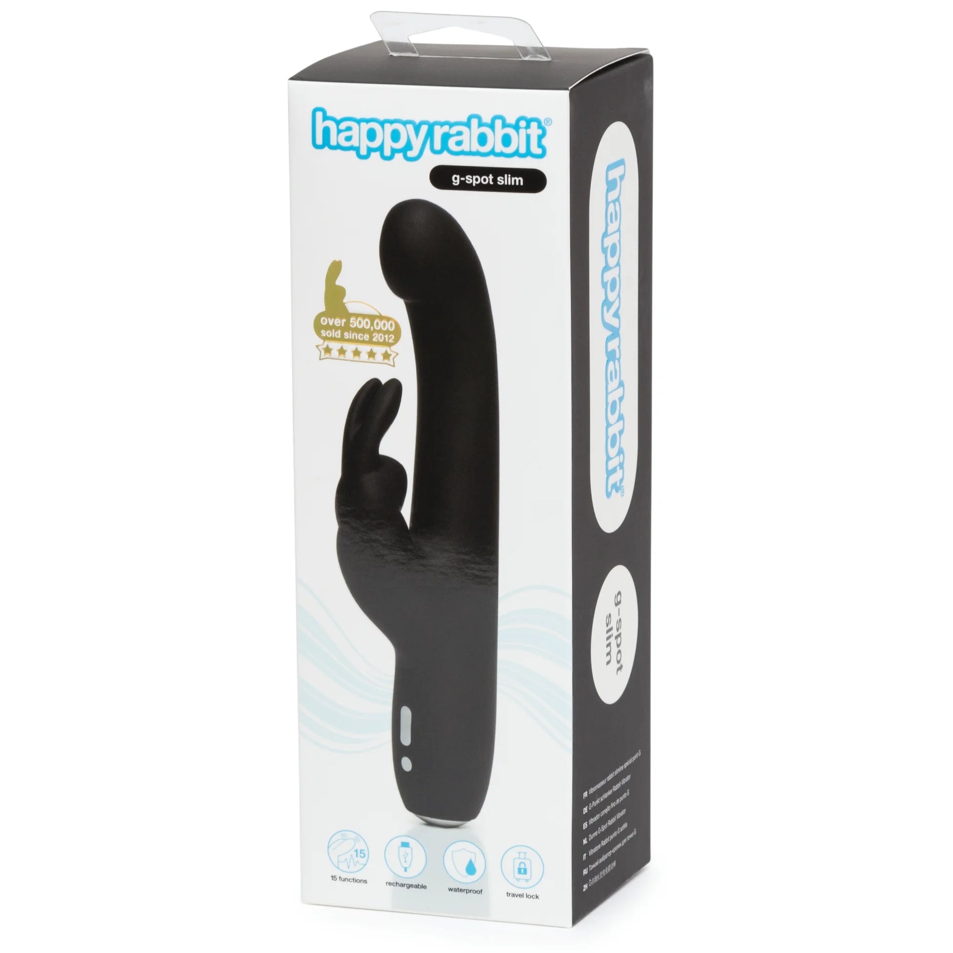 Happy Rabbit Slimline G-Spot Vibrator-Black