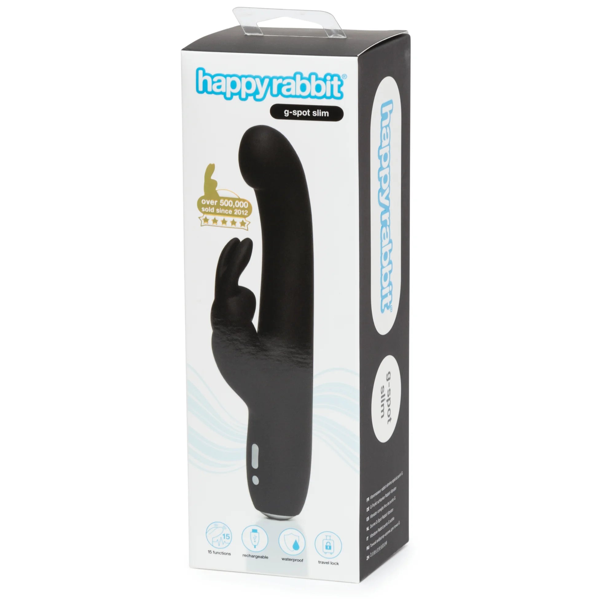 Happy Rabbit Slimline G-Spot Vibrator-Black