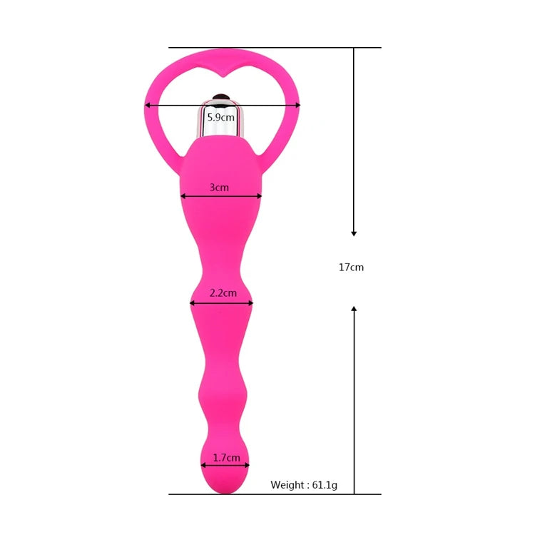 Frowzer Anal Fantasy Boğumlu 10 Mod Titreşimli Anal Vibratör-Pink