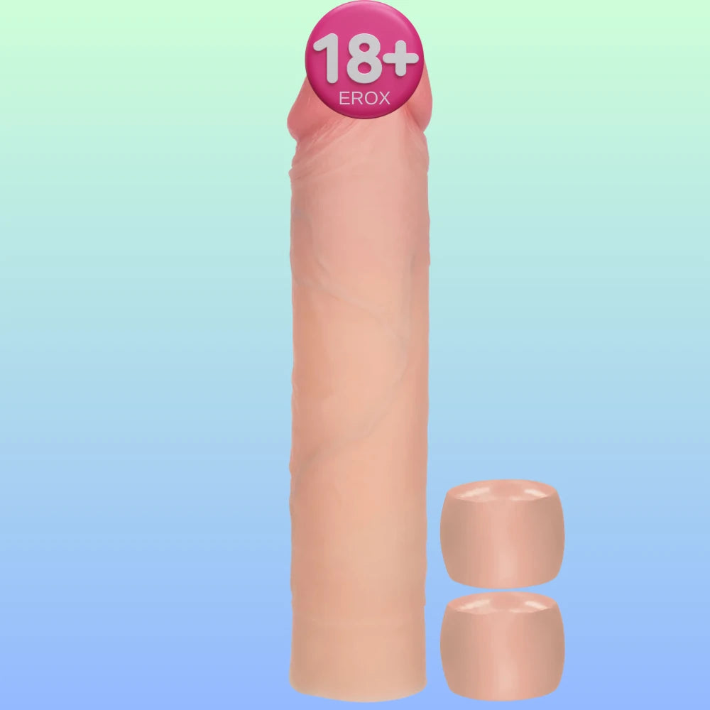 Calexotics Silicone Penis Extension System Penis Kılıfı 20 Cm-Skin