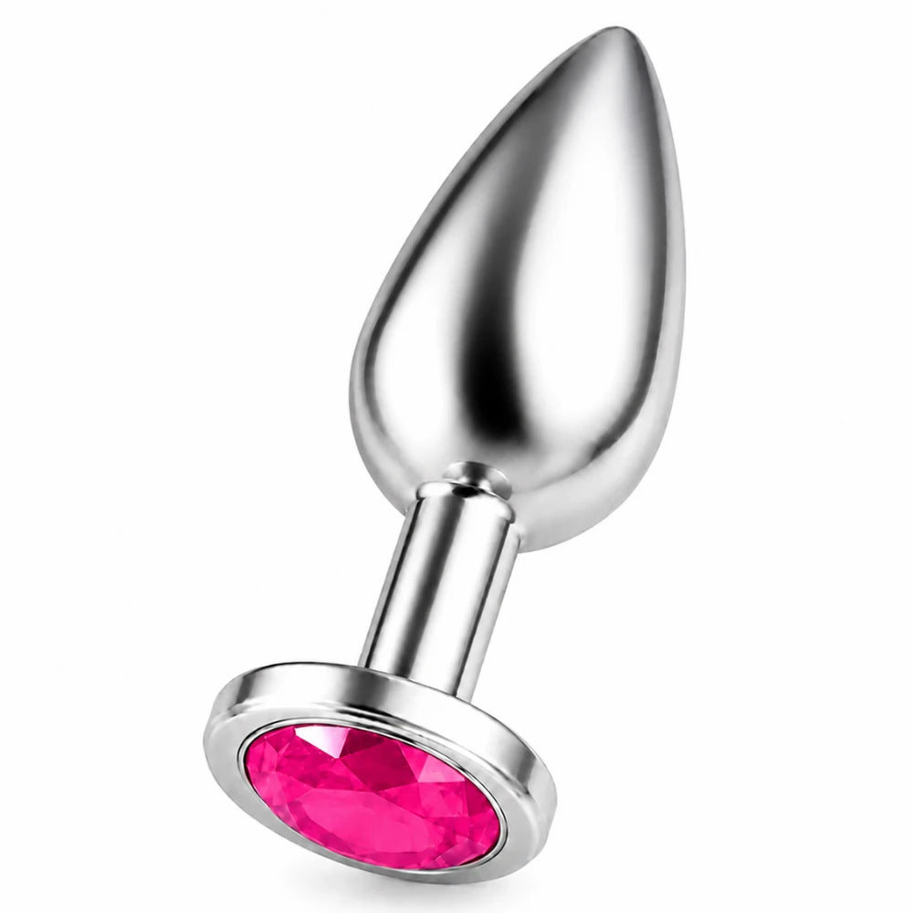 Frowzer Anal Fantasy Luxury Diamond Pink Taşlı Çelik Metal Anal Plug – Medium