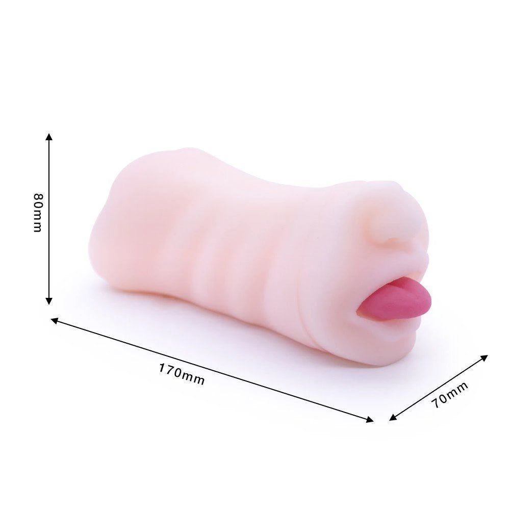 Çift Taraflı Vajinal ve Oral Masturbator