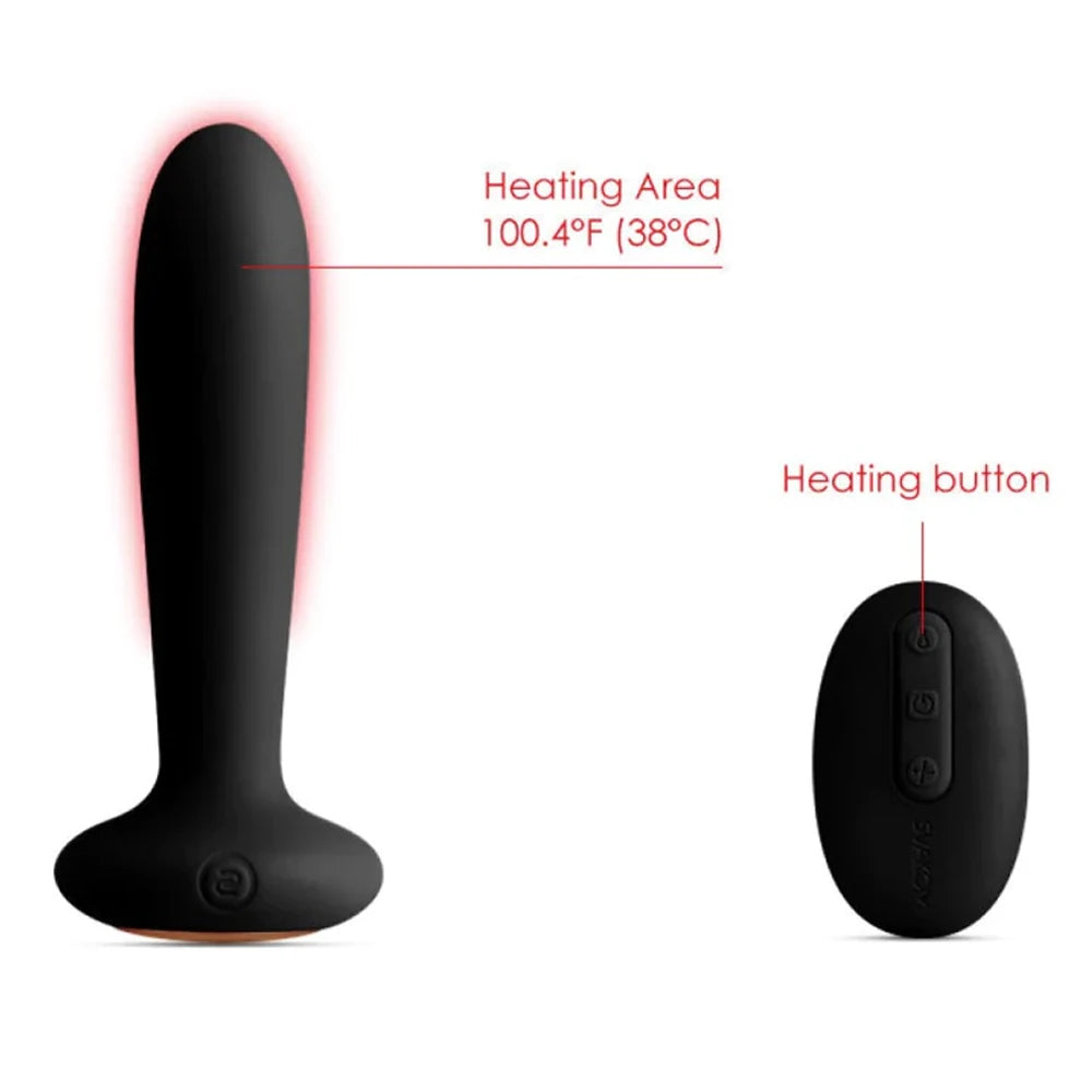 Svakom Primo Heating Butt Plug Isıtmalı Anal Vibratör-Black