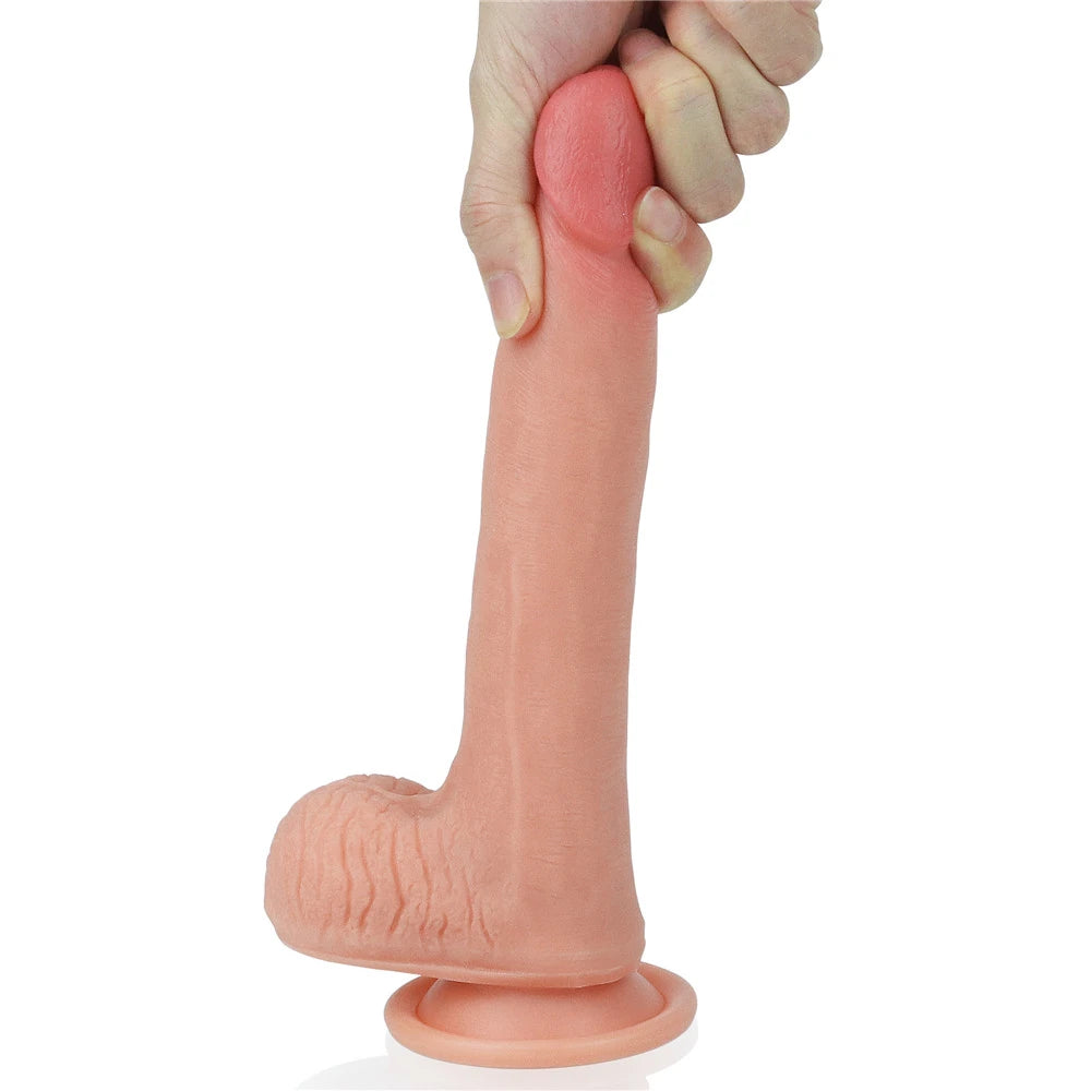 Lovetoy Dual Layered Silicone Cock 20 cm Realistik Penis LV4005
