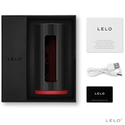 Lelo F1 V2 Telefon Kontrollü Black Red Masturbatör