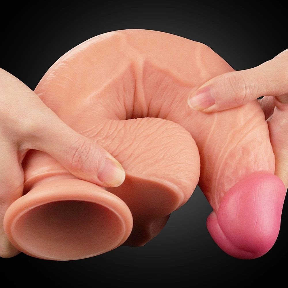 Lovetoy Dual Layered Platinum Silicone Cock 25 cm Realistik Penis LV411010