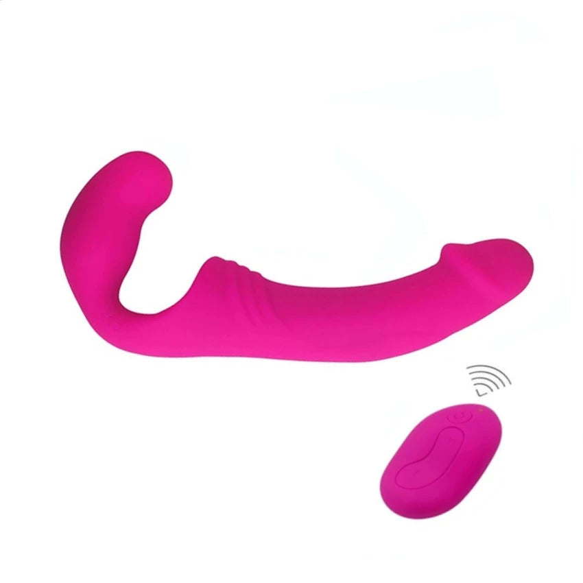 Aphrodisia Uzaktan Kumandalı Strapless Strap-On Vibratör Pink