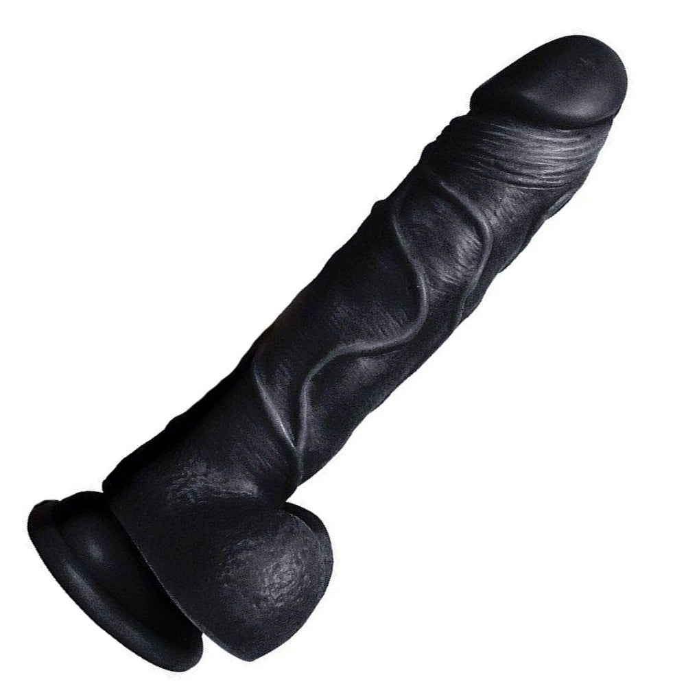 Xise Dildo Series Beat 19.5 cm Realistik Penis XS-WBC10009-Black
