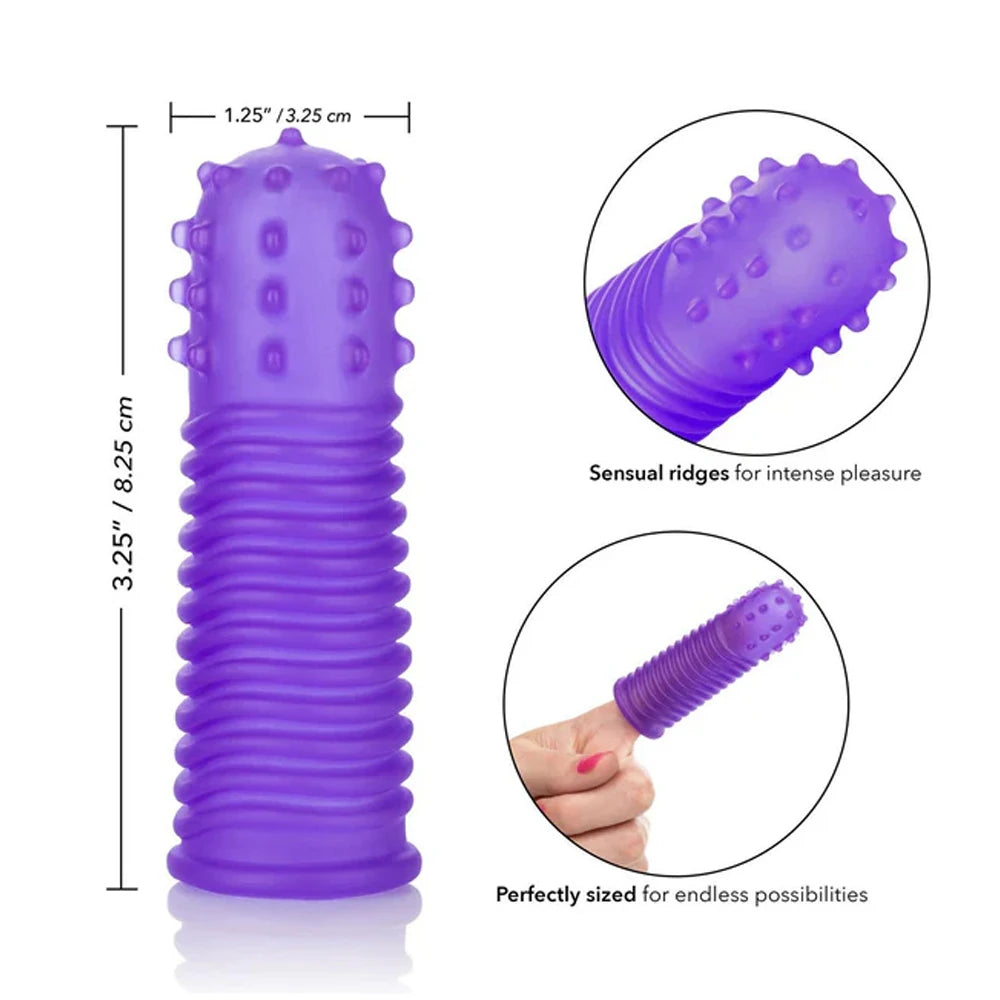 Calexotics Intimate Play Finger Tingler Parmak Kılıfı-Purple