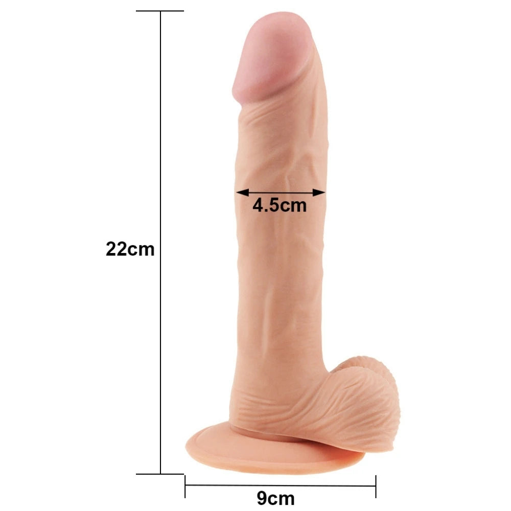 Lovetoy The Ultra Soft Dude Dildo 23 cm Belden Bağlamalı Realistik Penis LV1086