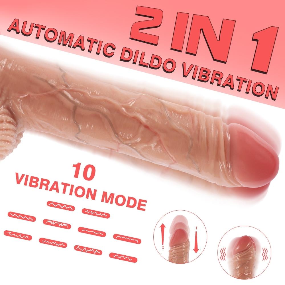 Shequ Marvin 20 Cm İleri Geri Hareketli Kemerli Realistik Penis