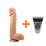 MeyraBest Ultra Soft Ten Dokusunda Mega Büyük 28 Cm Penis Dildo