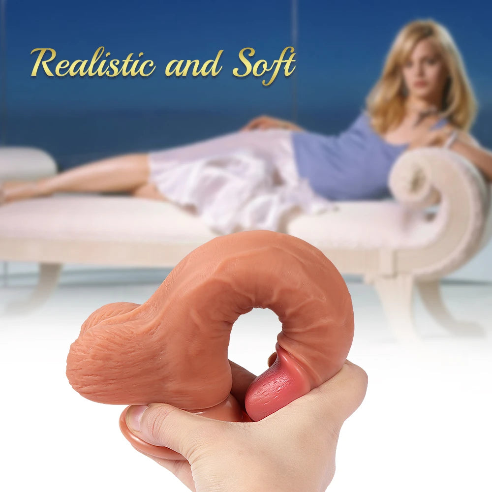Shequ Dildo Series Diego Natural Doku 19 Cm Realistik Penis