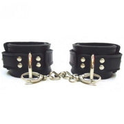 Frowzer Fetish Love Game Leather Hand Cuffs Deri Kelepçe-Siyah