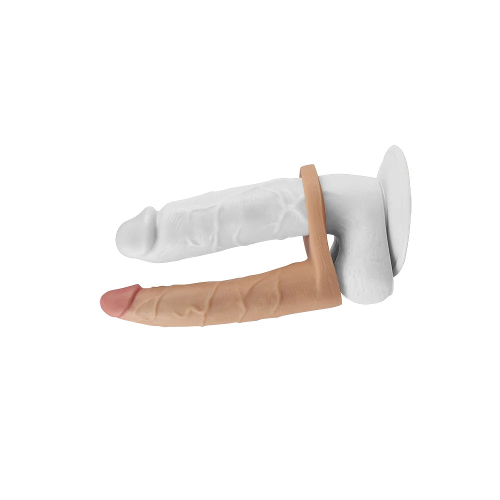 Lovetoy The Ultra Soft Double 17.8 cm Titreşimli Anal Penis LV1133