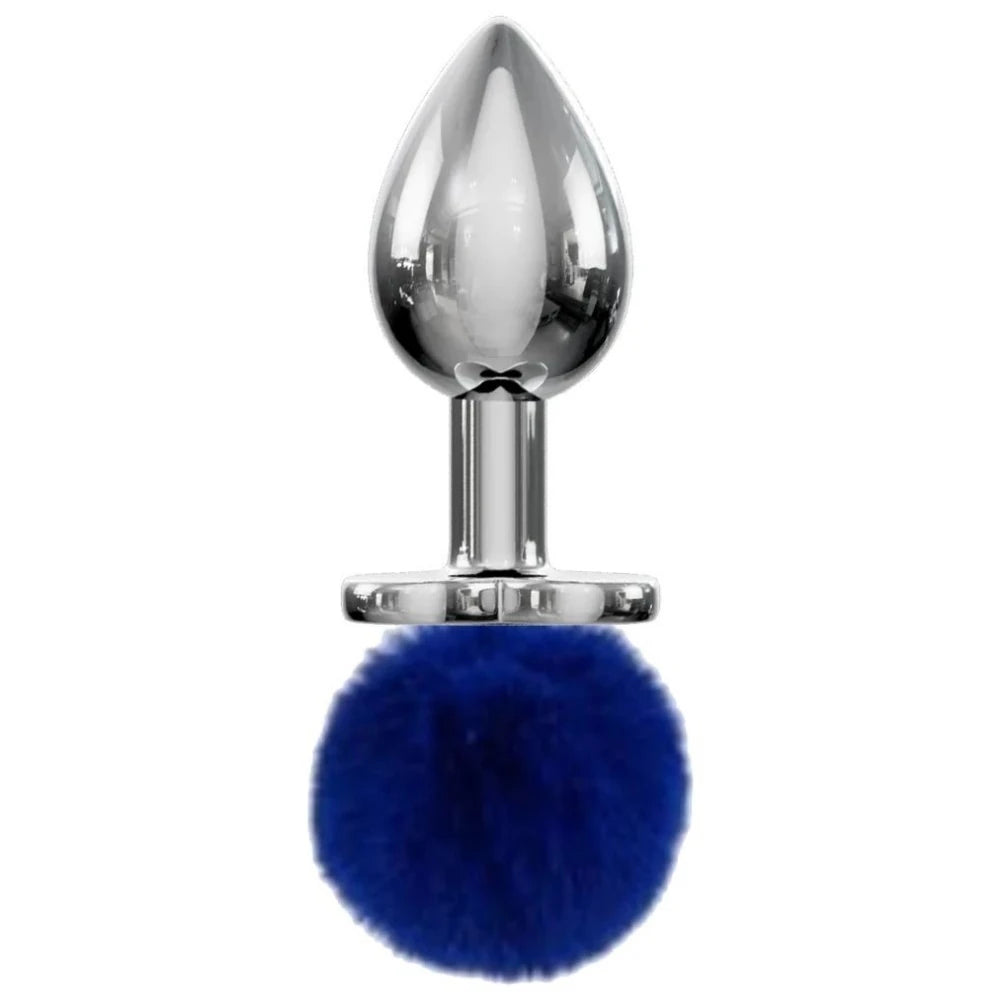 Frowzer Luxury Bunny Tail Peluşlu Metal Anal Plug