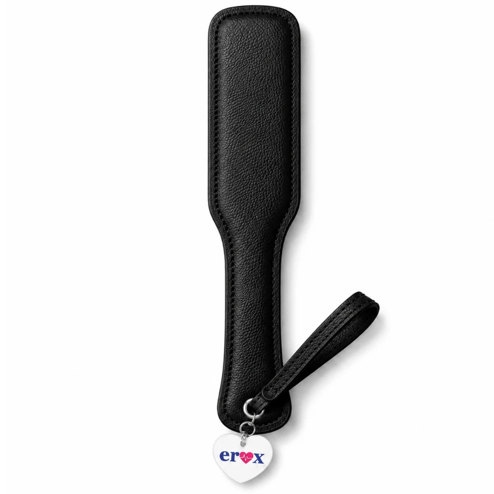 Frowzer The Fetish Premium Deri Görünümlü Şaplak-Siyah