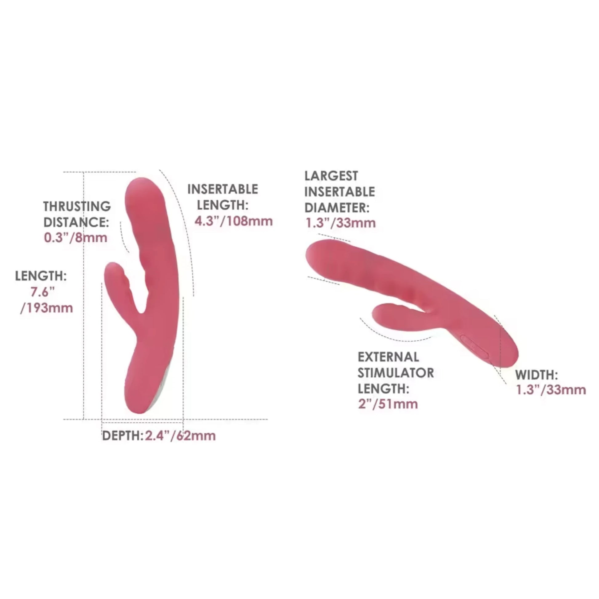 Svakom Avery Powerful Thrusting İleri Geri Hareketli Rabbit Vibratör