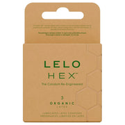 Lelo Hex Box 3 Pcs. Organik Prezervatif Kondom