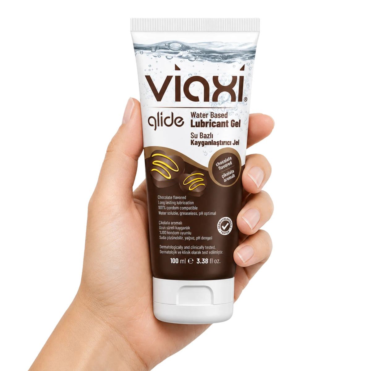 Viaxi Glide Water-Based Lubricant Gel Çikolatalı Kayganlaştırıcı Jel 100 Ml.