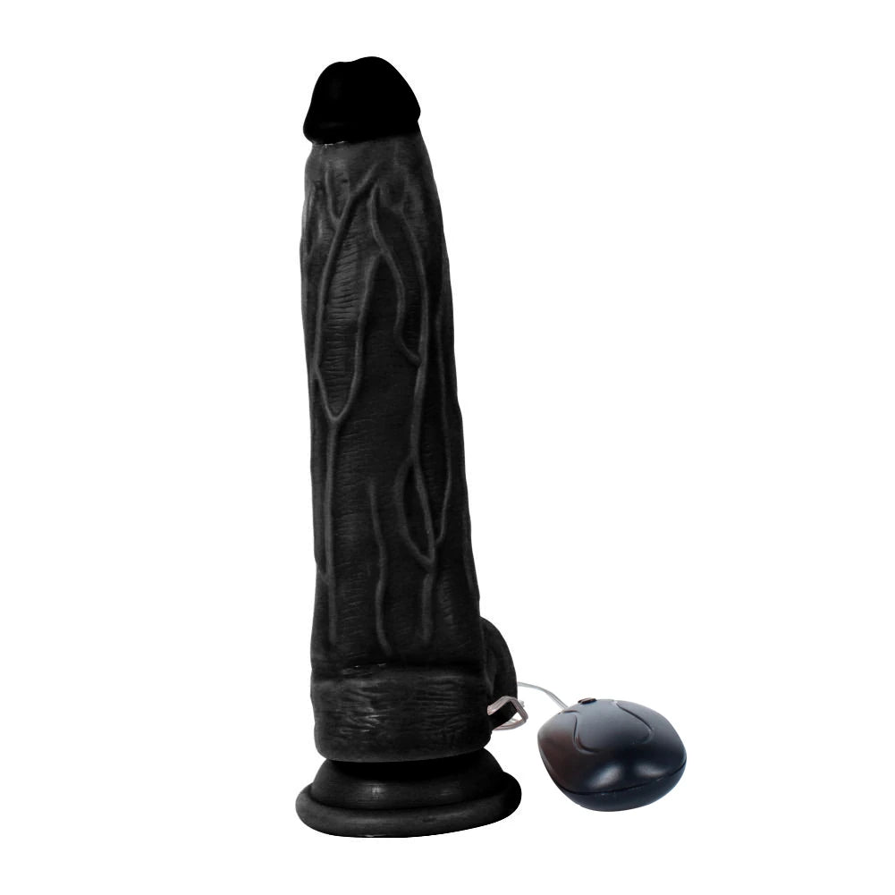 Xise Dildo Series Dragon 20.5 cm Titreşimli Realistik Penis XS-WBC10007-V-Black