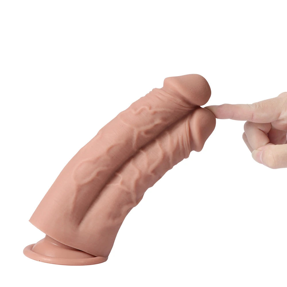 Anthony Double Yumuşak Dokulu Çiftli Realistik Dildo