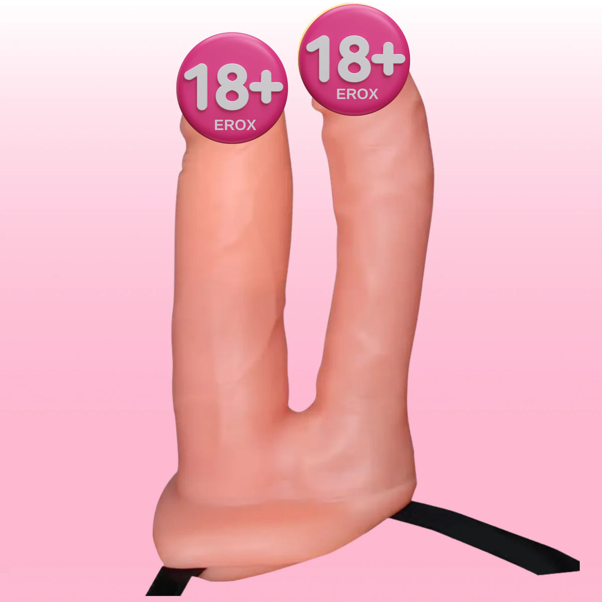 Lovetoy Unisex Hollow Strap On Belden Bağlamalı Çift Taraflı Kemerli Penis LV3005