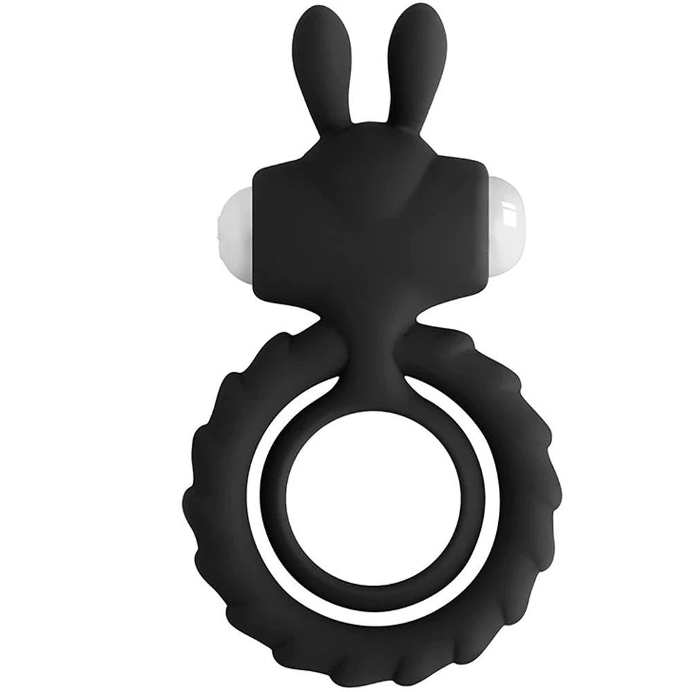Frowzer The Cock Ring Nuo Rabbit Klitoral Titreşimli Penis Halkası - Black
