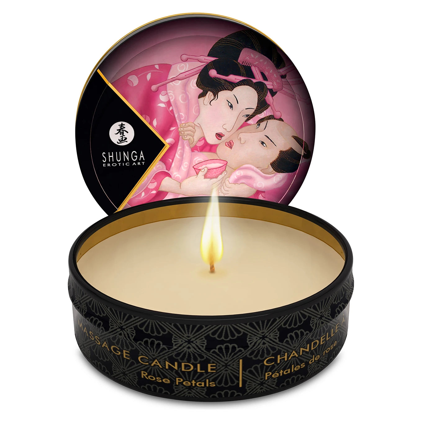 Shunga Mini Massage Candle Rose Petals 30 Ml Erotik Masaj Mumu