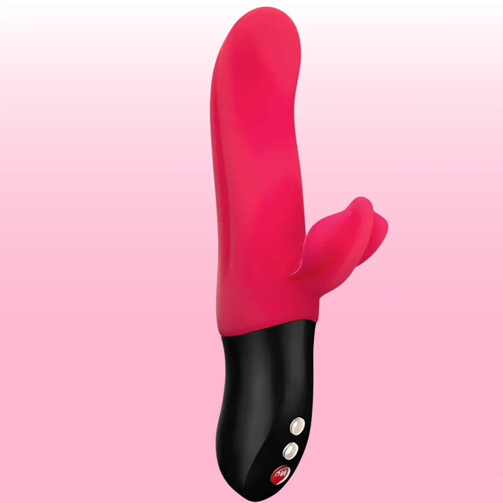 Fun Factory Bi Stronic Fusion Kırmızı İtmeli ve Titreşimli Vibratör