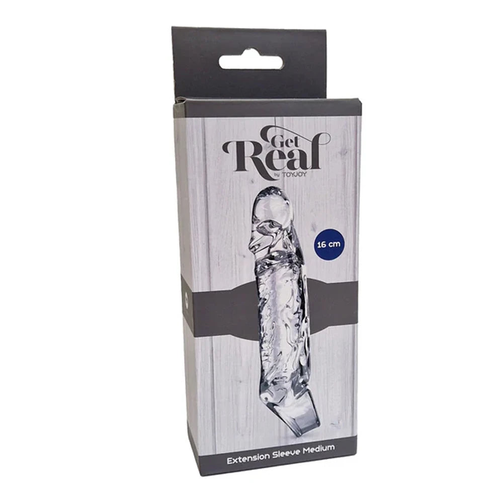 ToyJoy Get Real Extension Sleeve TPE Medium 16 cm Ten Penis Kılıfı