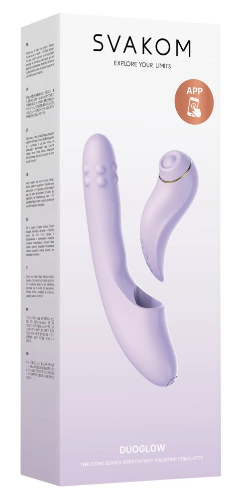 Svakom DuoGlow Hareketli ve Isıtmalı Uygulama Kontrollü Rabbit Vibratör