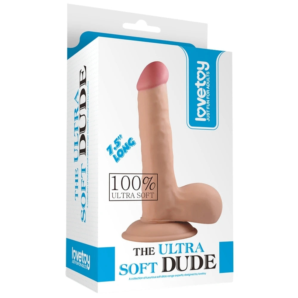 Lovetoy The Ultra Soft Dude Dildo 19 Cm Beden Bağlamalı Realistik Penis