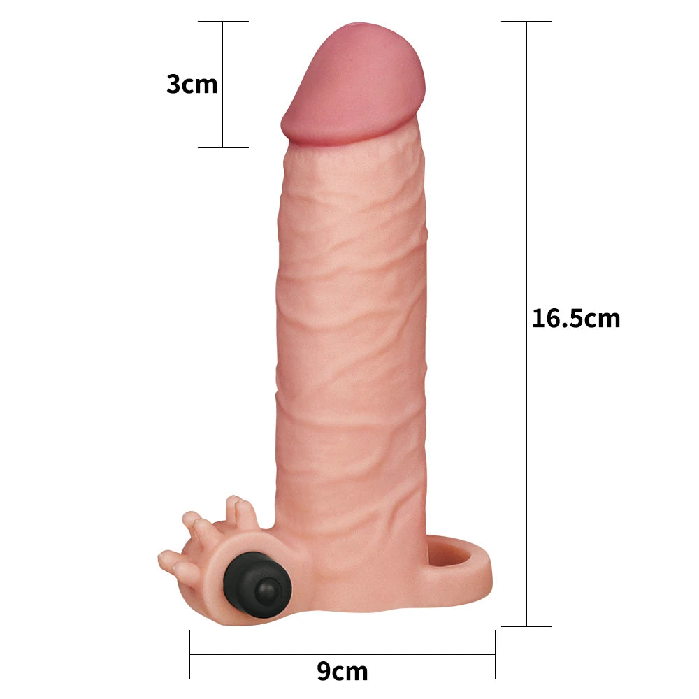 Lovetoy Pleasure X-Tender Vibrating Sleeve Titreşimli Penis Kılıfı LV1061