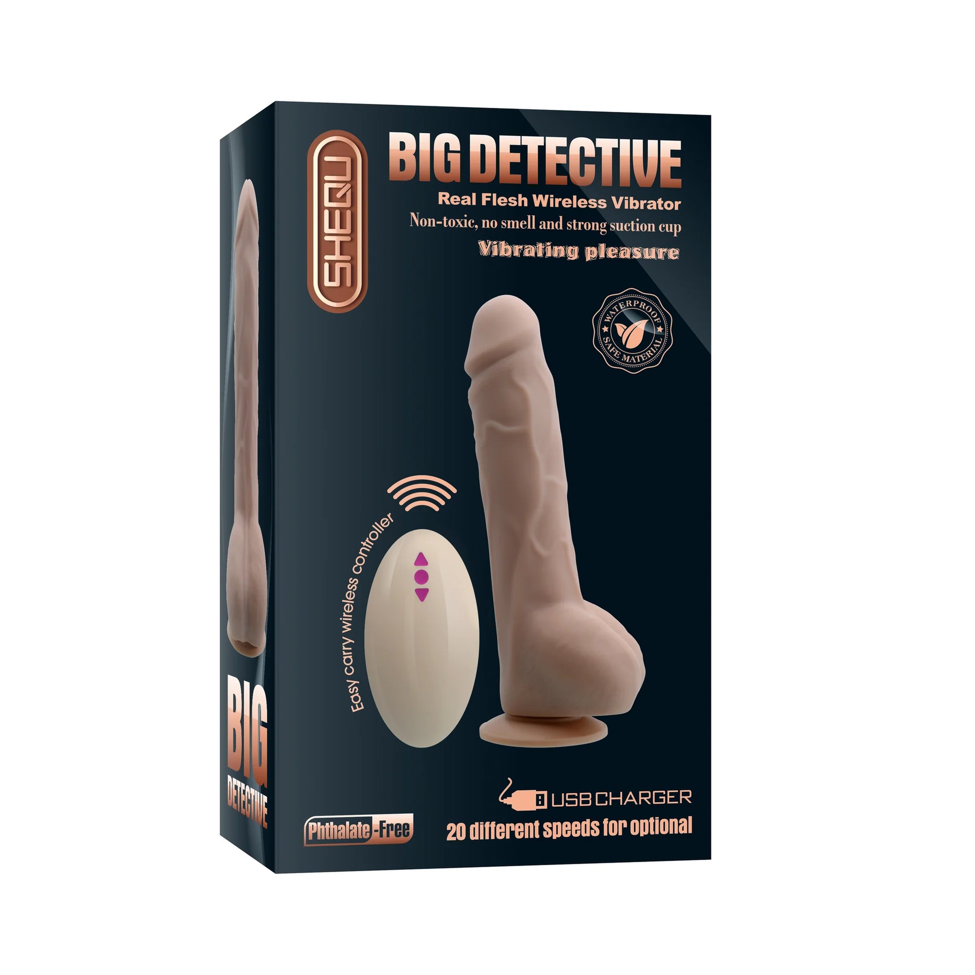 Shequ Big Detective 19 Cm Kemerli Dönebilen Realistik Penis